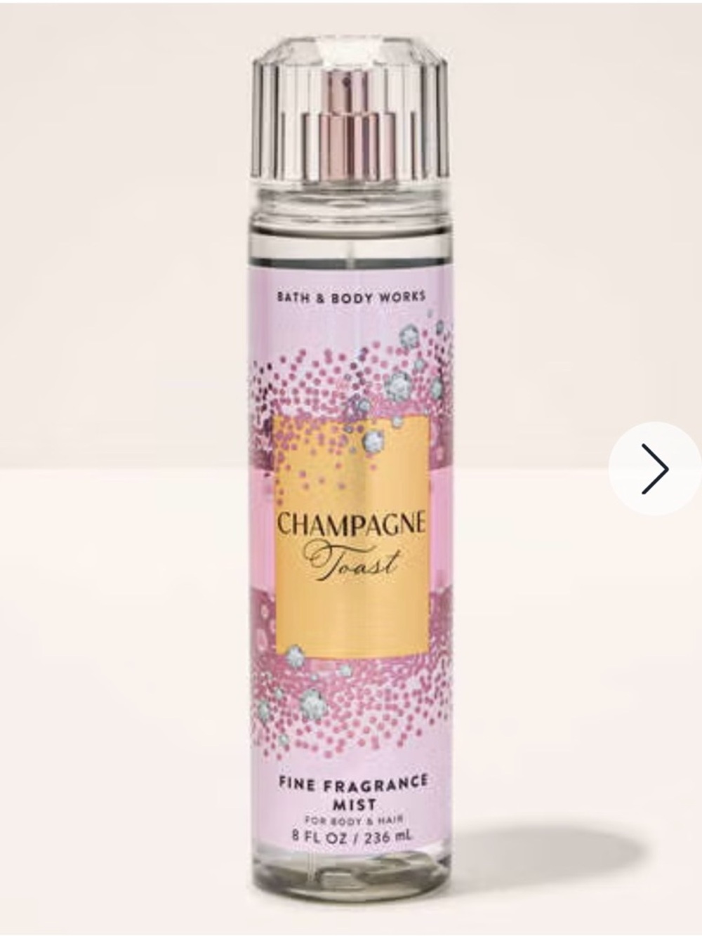 New Bath & Body Works 8oz Champagne Toast Stars Fine Fragrance Mist
